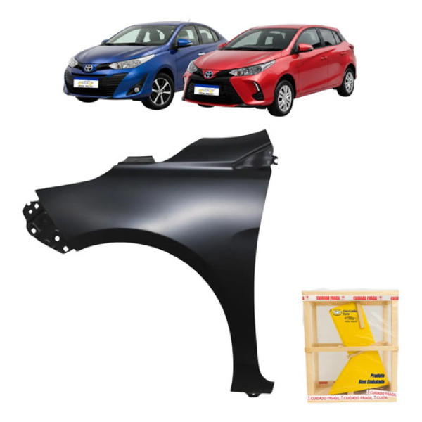Paralama Esquerdo Toyota Yaris 2019 20 21 22 23 24 2025