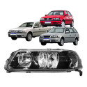 Par Farol Vw Gol Saveiro Parati 2000 A 2005 Máscara Negra Direito