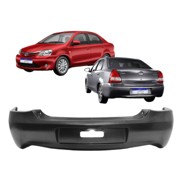 Parachoque Traseiro Etios Sedan 2012 2013 2014 2015 2016 