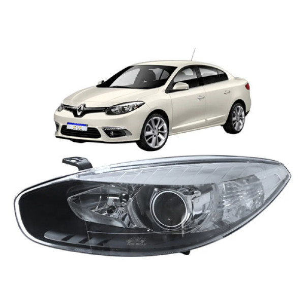 Farol Renault Fluence Fume Elétrico 2014 15 16 2017 2018 Le Esquerdo/motorista