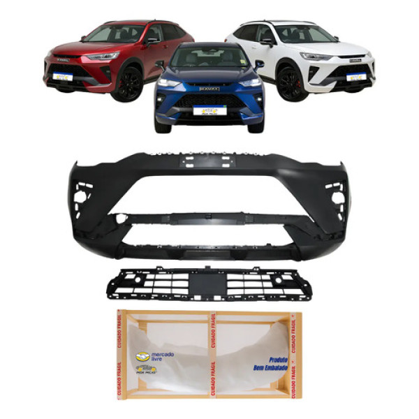 Parachoque C/grade Gwm Haval H6 Gt 2023 2024 2025 Novo Preto