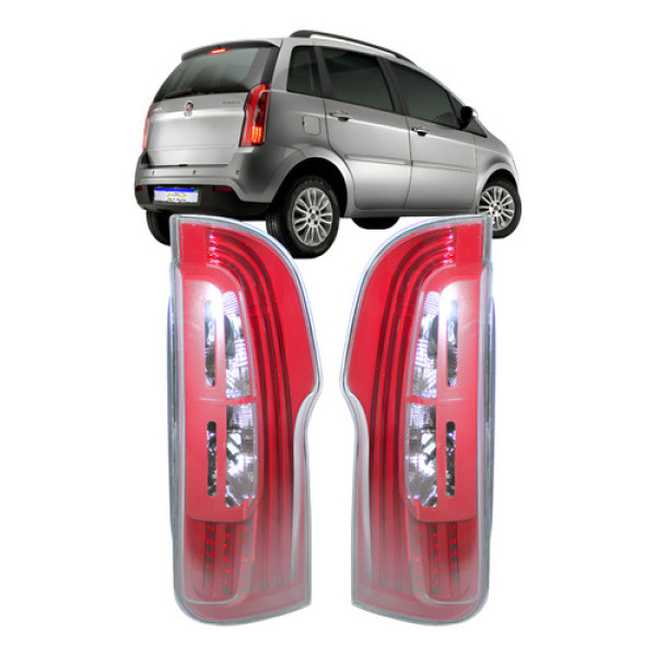 Lanterna Fiat Idea 2011 2012 2013 2014 2015 2016 Led Par  Direito Vermelho