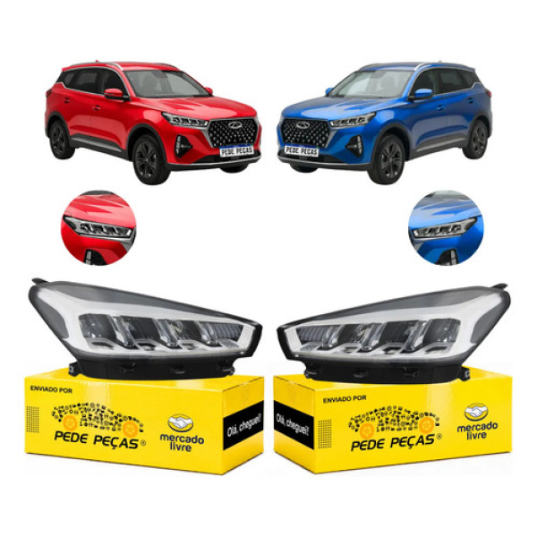 Par Sinaleira Farol Chery Tiggo 7 2023 2024 A 2026 Sport Ambos Lados