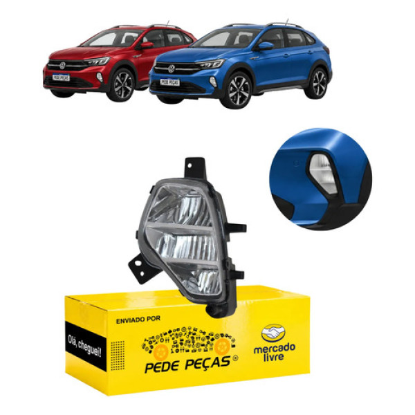 Milha Auxiliar Cibie Vw Nivus 2020 2021 2022 2023 2024 Le Cristal