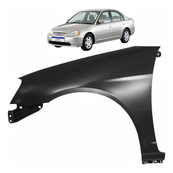 Paralama Honda Civic 2001 2002 2003 Ex Lx Lxl Novo Le