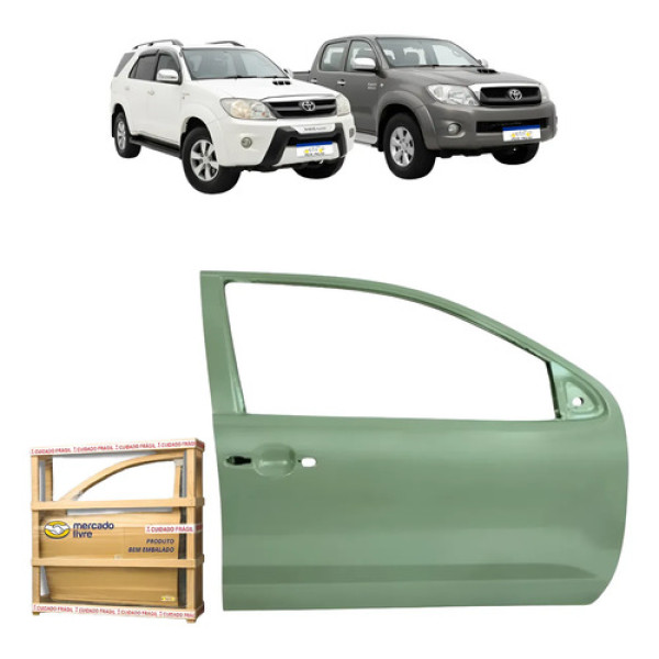 Porta Dianteira Toyota Hilux Sw4 Sr Srv 2005 A 2015 Direita Dianteira Direita/passageiro Cinza