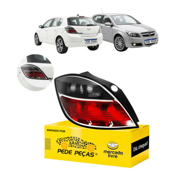 Sinaleira Traseira Vectra Hatch Gt 2008 A 2011 Novo Le Esquerdo/motorista Vermelho