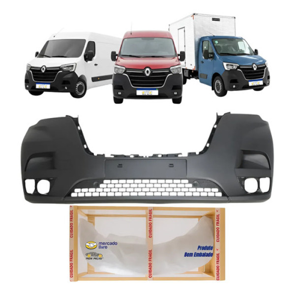 Parachoque Renault Master 2023 2024 2025 2026 Dianteiro Preto Texturizado