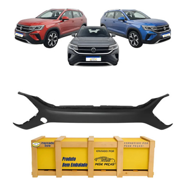 Aplique Parachoque Vw Taos Lauching 2021 A 2025 Central Preto