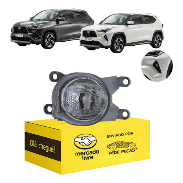 Farol Milha Auxiliar Toyota Yaris Cross 2026 Led Novo Le Cristal