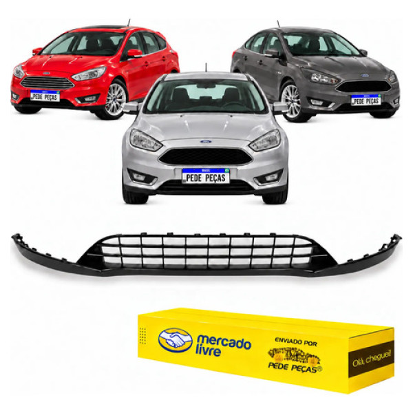 Spoiler Saia Parachoque Dianteiro Ford Focus 2016 A 2019 Preto