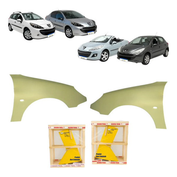 Par Paralama Peugeot 206 Cc Sw 2000 01 02 03 04 05 A 09 2010