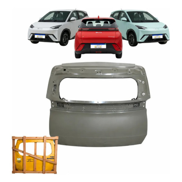 Tampa Traseira Byd Dolphin Mini Ev Gs 2024 2025 2026 Novo Cinza