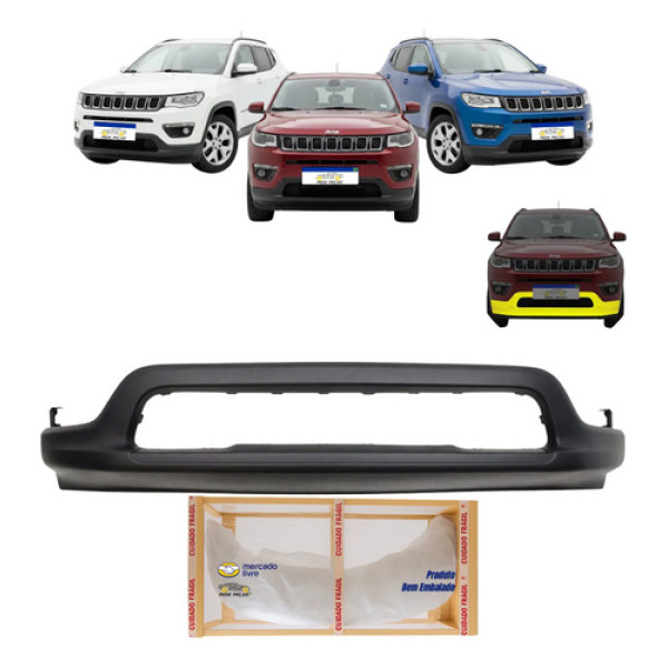 Spoiler Parachoque Dianteiro Jeep Compass 2017 2018 A 2021