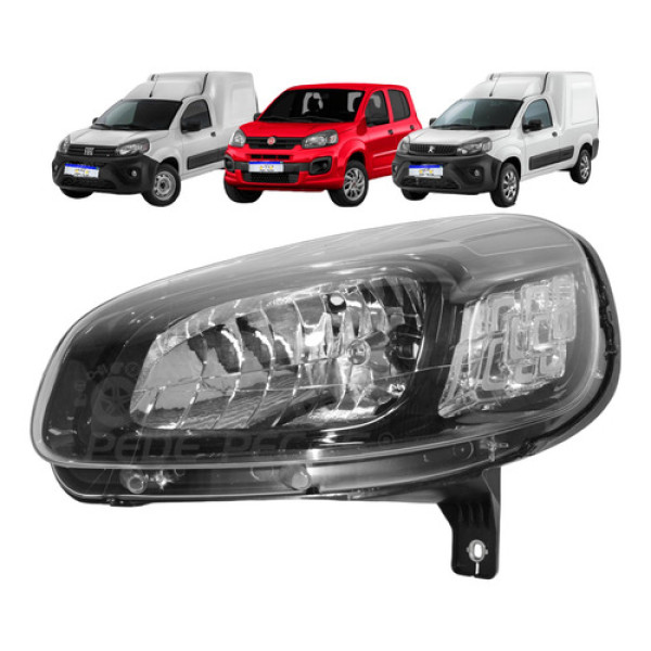 Farol Uno Fiorino Partner 2015 2016 2017 2018 2019 A 2024 Le Esquerdo