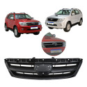 Grade Radiador Sem Friso Toyota Sw4 Hilux 2005 2006 A 2008 Preto Sem Friso / Acabamento Fosco