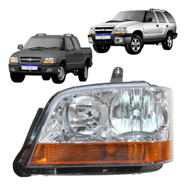 Farol S10 2001 2002 2003 2004 2005 2006 2007 2008 A 2011 L.e Esquerdo