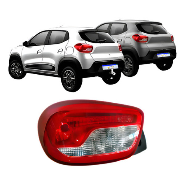 Lanterna Kwid 2017 2018 2019 2020 2021 2022 2023 2024 25 Le Esquerdo/motorista Vermelho