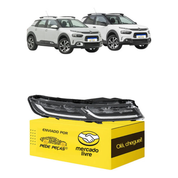 Farol C4 Cactus 2019 2020 2021 2022 23 2024 Superior Drl Ld Direito/passageiro