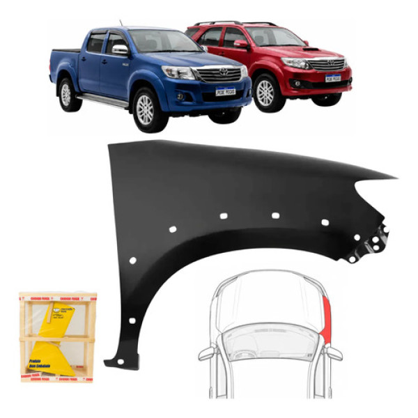 Paralama Toyota Hilux E Sw4 2012 2013 2014 2015 L.d