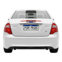 Parachoque Traseiro Ford Fusion 2010 2011 2012 Preto Liso