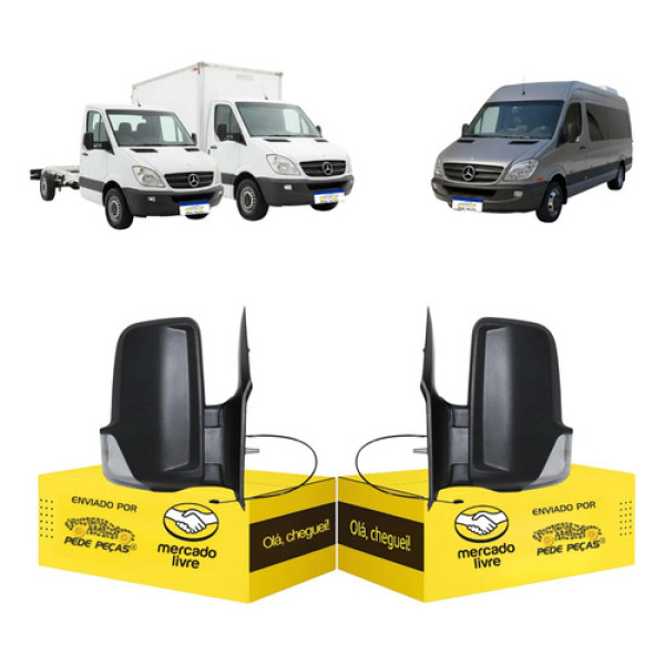 Par Retrovisor Elétrico Sprinter 2012 2013 14 15 A 2019 Novo