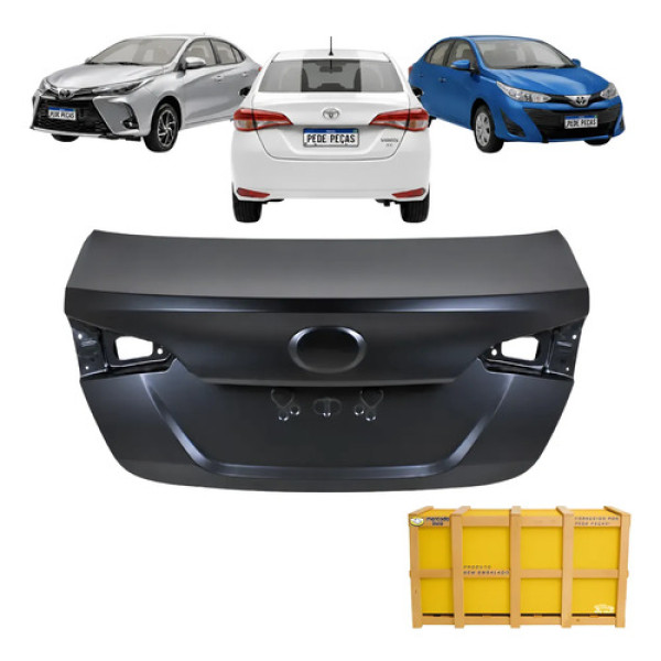 Tampa Traseira Toyota Yaris 2018 2019 2020 2021 22 23 24 25 Preto