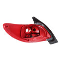 Sinaleira Traseira Peugeot 207 Hatch 2008 09 10 11 A 2015 Ld Direito/passageiro Vermelho/cristal Com Grade Cromada