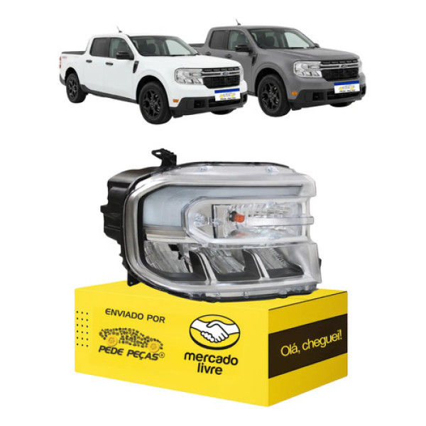 Farol Sinaleira Ford Maverick 2022 2023 2024 C/led Ld Direito/passageiro