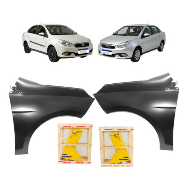 Par Paralama Fiat Grand Siena 2012 13 2014 2015 2016 A 2021
