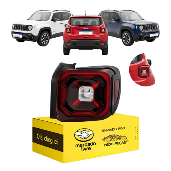 Sinaleira Traseira Direita Jeep Renegade 2020 2021 C/led Direito/passageiro