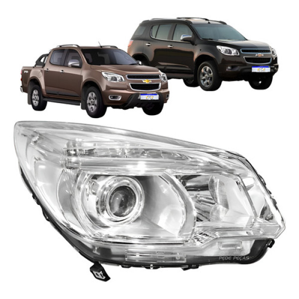 Farol Chevrolet S10 Trailblazer Ltz 2012 2013 A 2016 Novo Ld Direito/passageiro