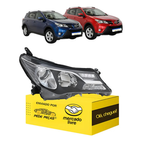 Farol Sinaleira Toyota Rav4 2013 2014 2015 C/motor C/led L.d Direito/passageiro