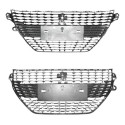 Kit Parachoque Peugeot 208 Style 2021 A 2024 C/friso Cromado Preto/cromado