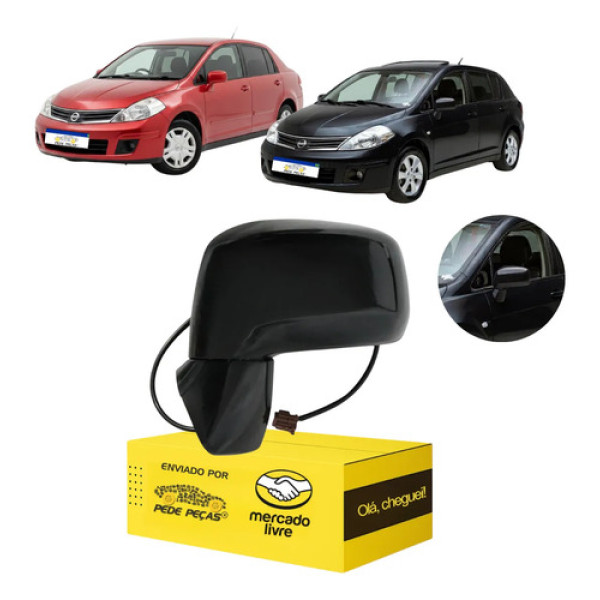 Retrovisor Tiida 2008 2009 2010 2011 2012 2013 Elétrico Le