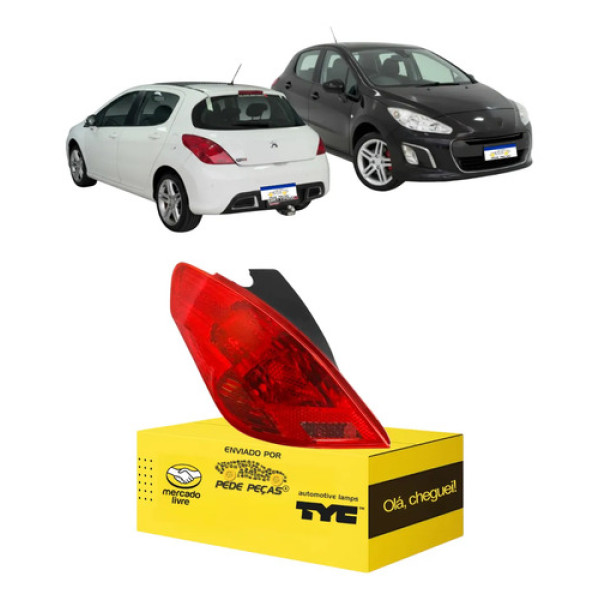 Lanterna Peugeot 308 2011 A 2015 Sinaleira Lado Motorista Esquerdo/motorista Vermelho