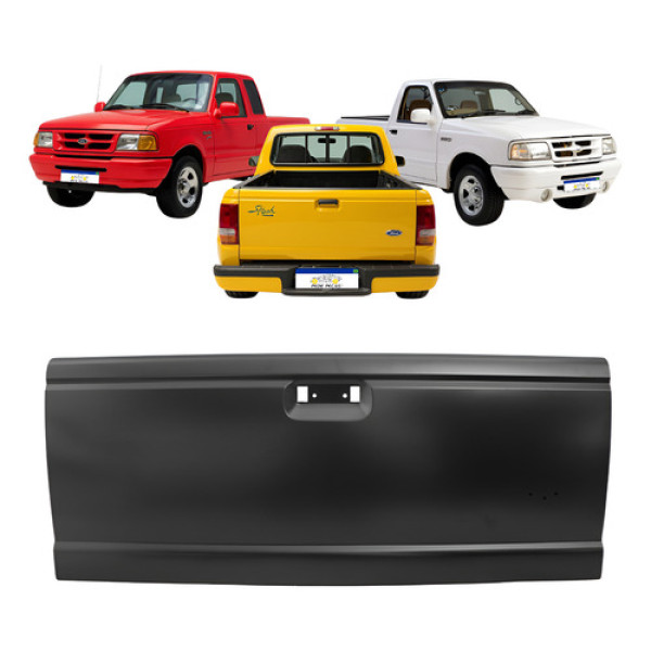 Tampa Traseira Ford Ranger 1993 A 1997 Sx Splash Preto Novo Preto