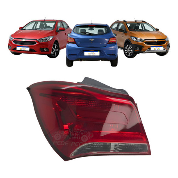 Lanterna Esquerda Chevrolet Onix 2017 2018 2019 Fume Nova Esquerdo/motorista Esquerdo/motorista