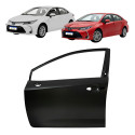 Porta Dianteira Esquerda Toyota Corolla 2020 A 2025 Preta Dianteira Esquerdo Preto