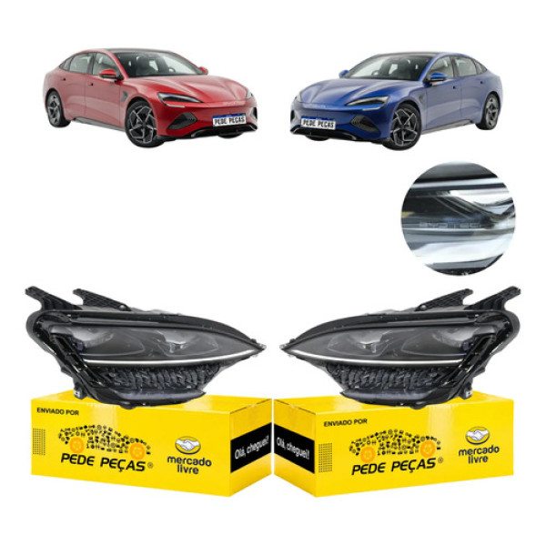 Par Farofarol Sinaleira Byd Seal 2024 2025 Full Led C/reator Ambos Lados