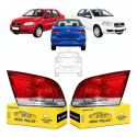 Par Lanterna Traseira Siena 2009 A 2015 El Elx Attractive Ambos Lados Vermelho