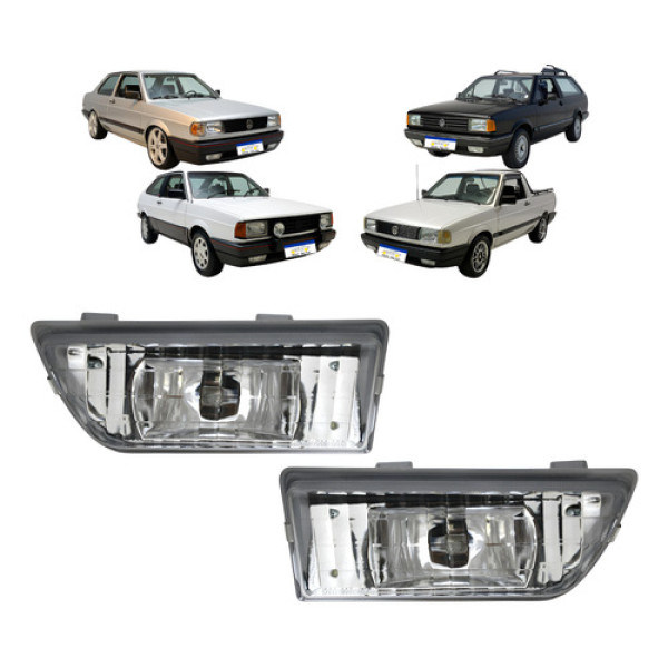 Par Farol Milha Gol Voyage Saveiro Parati 1987 A 1998 Novo Cristral