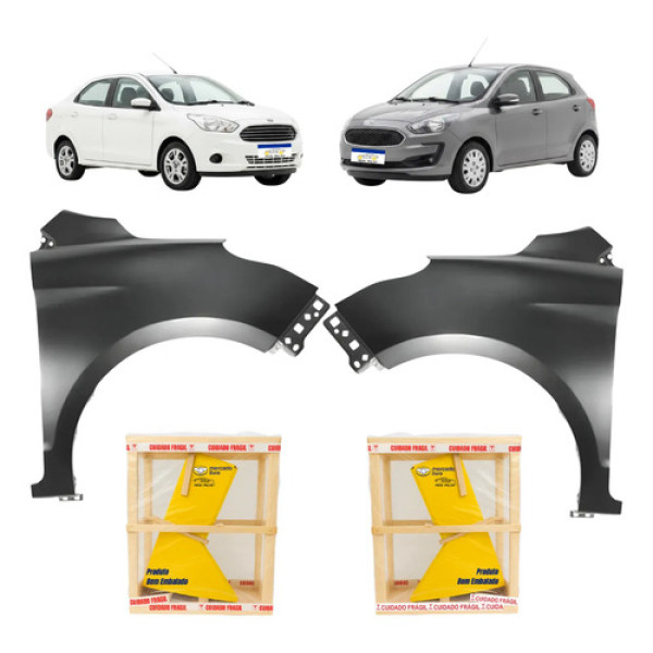 Par Paralama Ford Ka Hatch Sedan 2014 2020 A 2021 Novo