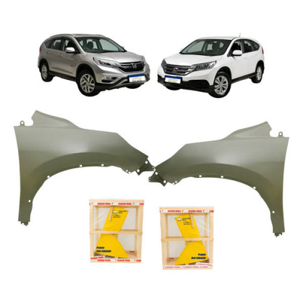 Par Paralama Dianteiro Honda Crv 2012 A 2016 C/furo - Novo