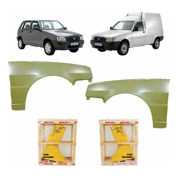 Par Paralama Fiat Uno Fiorino 2006 2008 2009 2010 A 2013