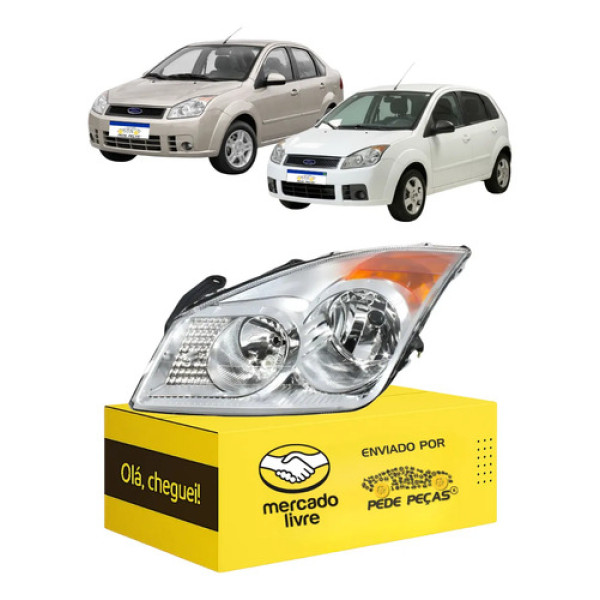 Farol Ford Fiesta 2008 2009 2010 Novo