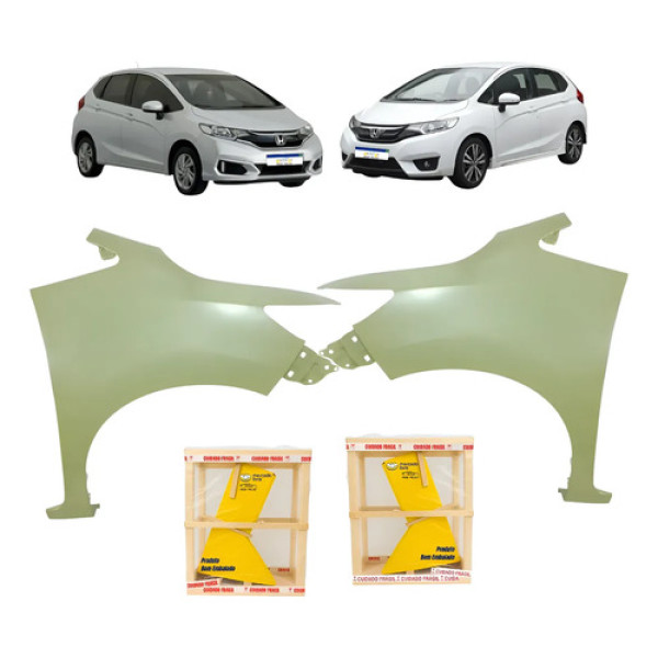 Par Paralama Honda Fit Personal 2015 A 2021 Novo