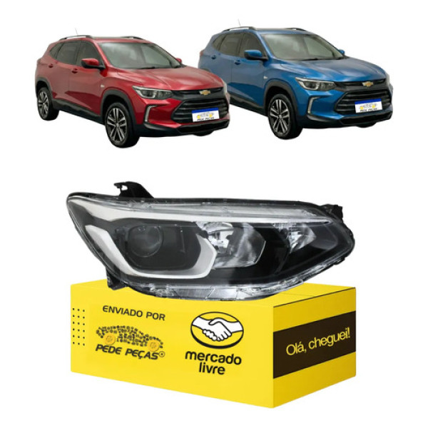 Farol Chevrolet Tracker 2020 2021 22 2023 2024 2025 S/led Ld Direito/passageiro