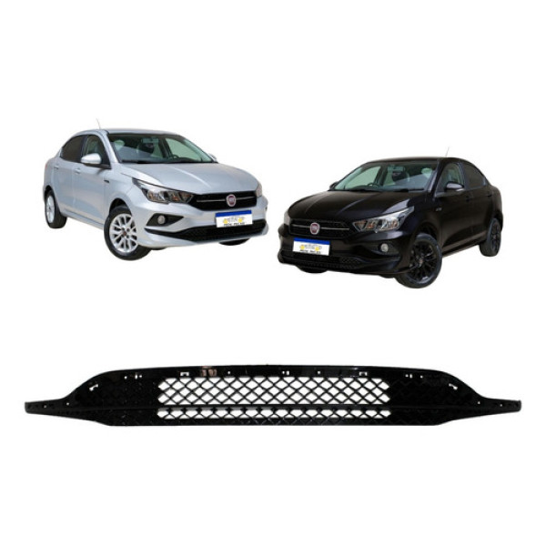 Grade Inferior Central Fiat Cronos 2018 2019 2020 A 2026 Preto Texturizado / Fosco