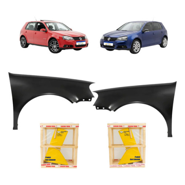Par Paralama Vw Golf 2008 2009 2010 2011 A 2013